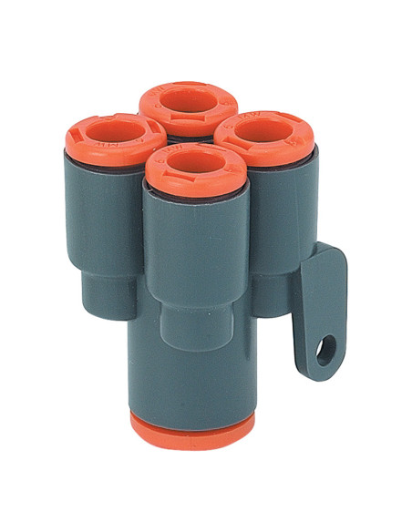 Racord pneumatic ramificator coaxial R42 | Cupla ramificare aer comprimat