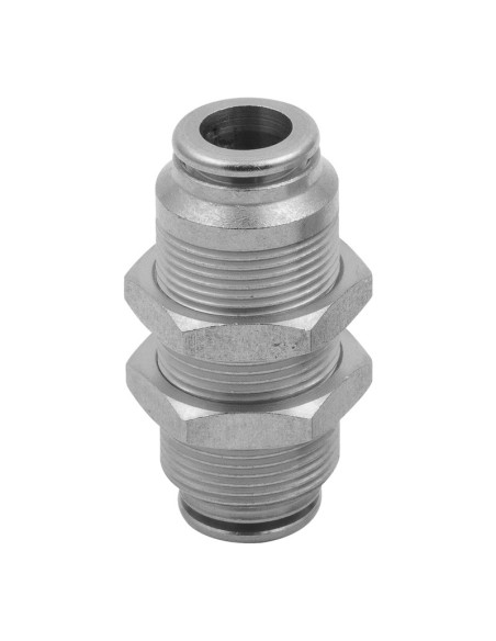 Racord de Panou Push-in cu piulita de panou, racord nsf, food, metal work pneumatic, fittinguri penumatice , cuple