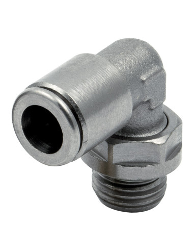 Racord cot push-in, cu filet exterior, racord fitting alimentar, metal work pneumatic, racorduri NSF, atestate food