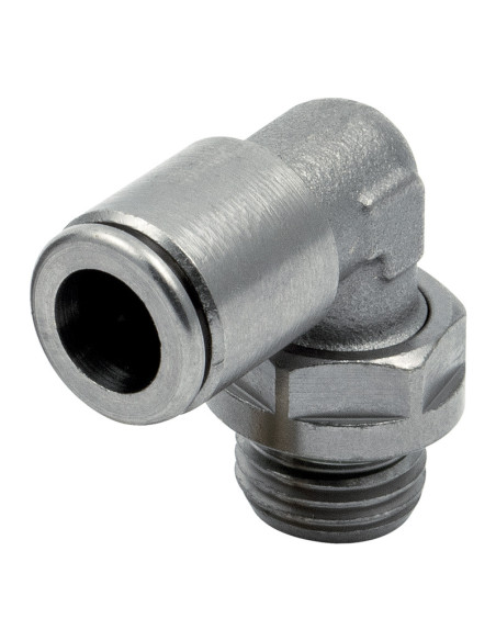 Racord cot push-in, cu filet exterior, racord fitting alimentar, metal work pneumatic, racorduri NSF, atestate food