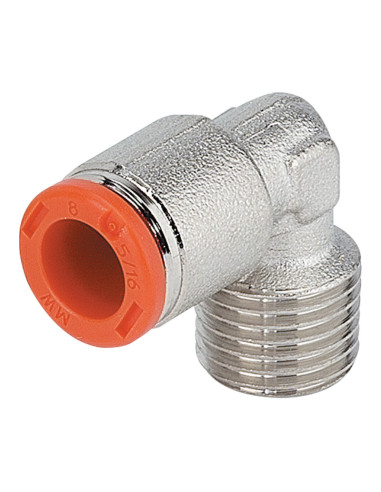 Racord cot cu filet conic, cuple si fittinguri metal work, metal work pneumatic, racord cot cu filet exterior conic