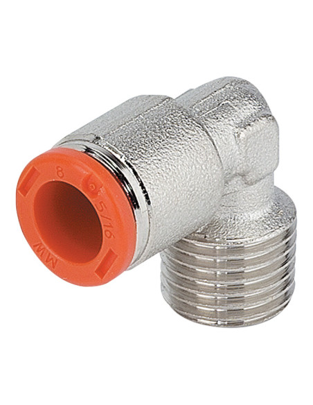 Racord cot cu filet conic, cuple si fittinguri metal work, metal work pneumatic, racord cot cu filet exterior conic