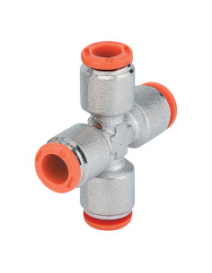 Ramificator cruce Push-in, cuple si fittinguri metal work, metal work pneumatic, ramificator aer pneumatic, metalwork