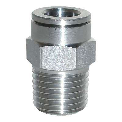 Racord dreapt push-in cu filet conic exterior XR1C Inox