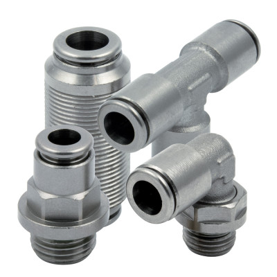 RACORDURI / CUPLE PUSH-IN METALICE (NSF) PENTRU INDUSTRIA ALIMENTARA